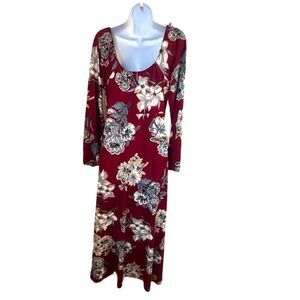 Velvet Torch Peasant Style Dress Size Large